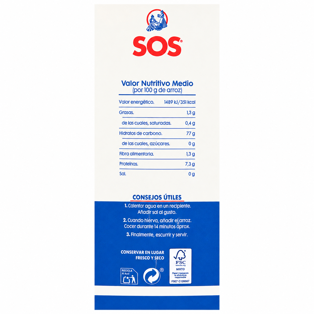ARROZ SOS 1KG