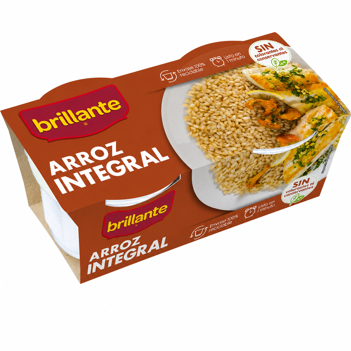 (*) BRILLANTE ARROZ INTEGRAL P.2 UDS 125 GR.