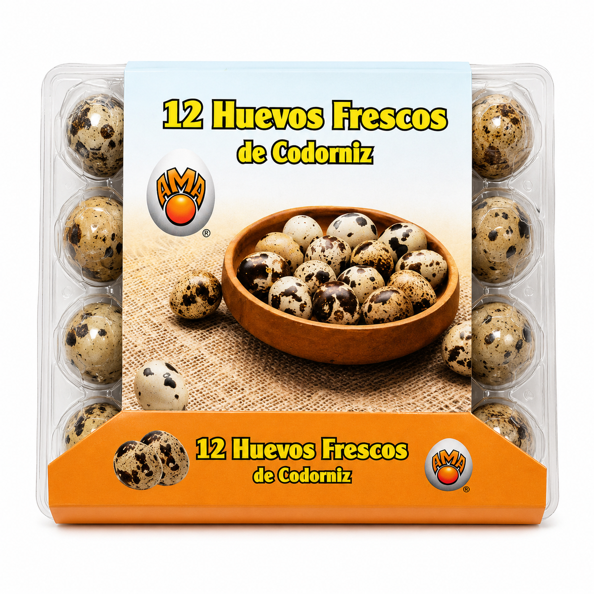 AMA HUEVOS CODORNIZ CARTON 12 HUEVOS