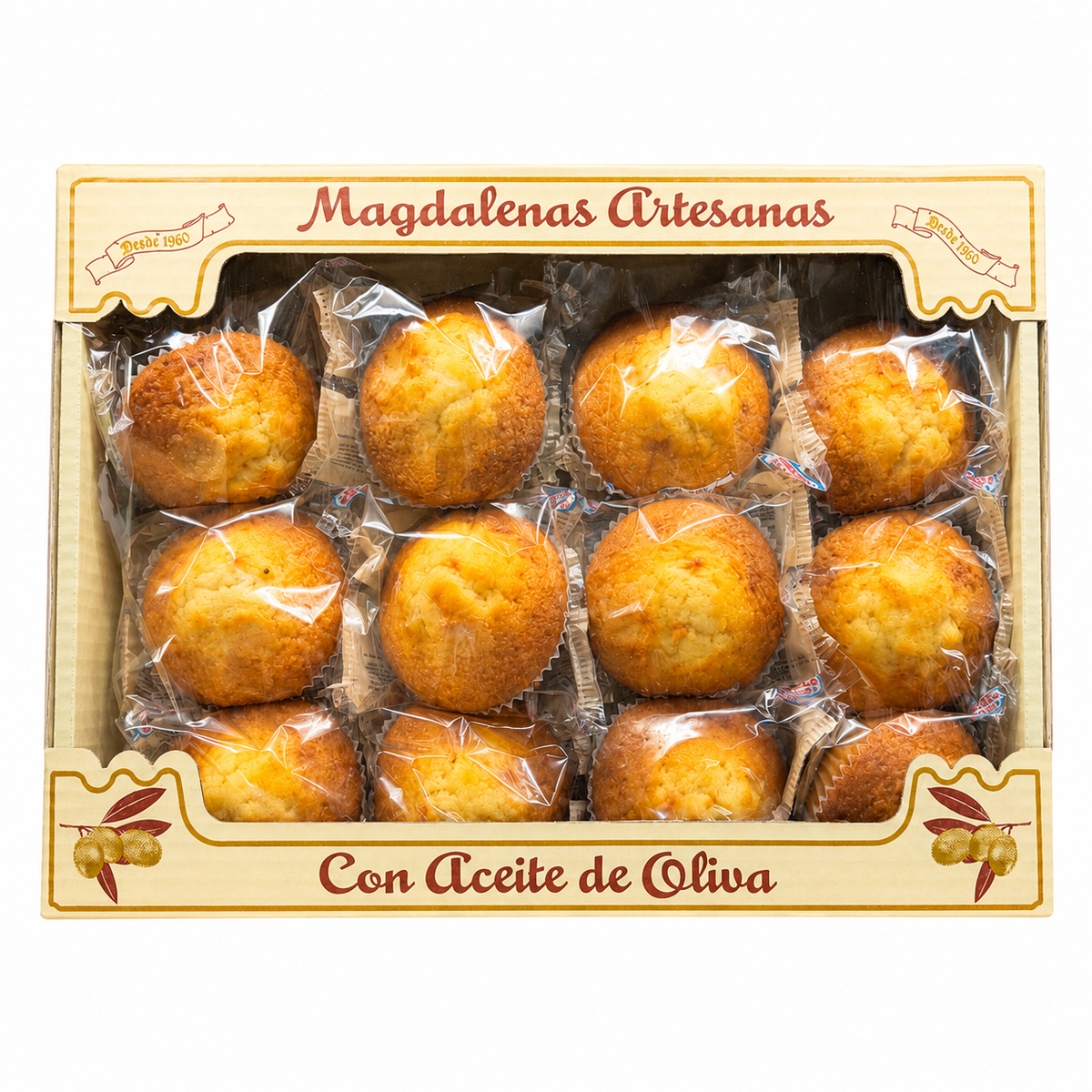 PRODUCTOS CACERES MAGDALENAS ARTE.ACEITE 12U 1KG