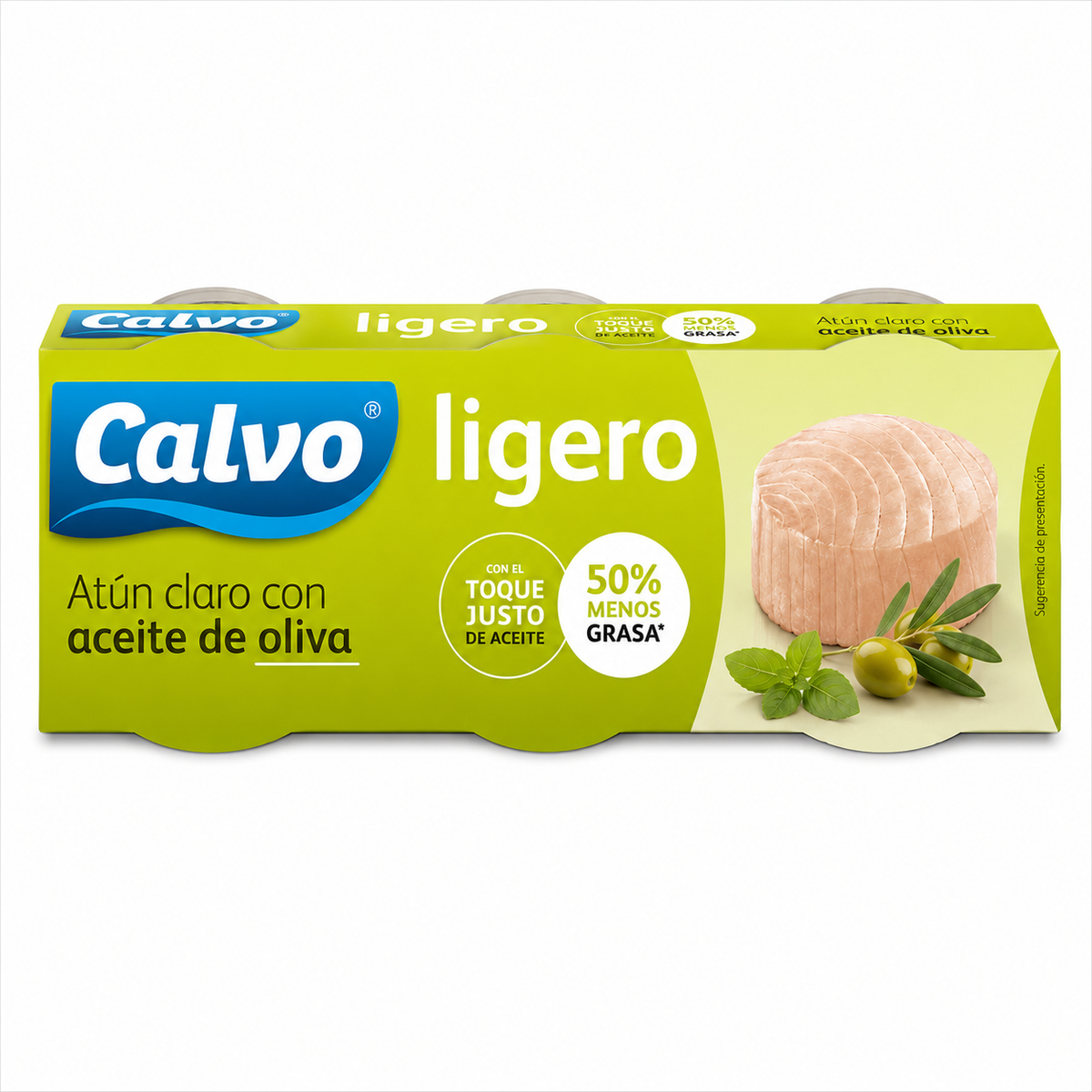 CALVO ATUN CLARO LIGERO OLIVA PACK 4 PVP 4€