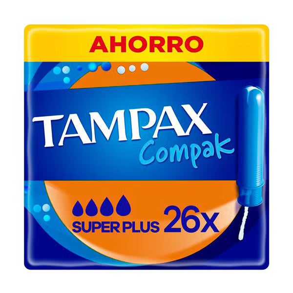 TAMPAX COMPAK SUPER PLUS 26 UNIDADES