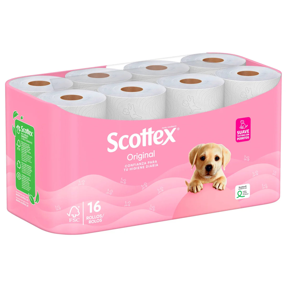 SCOTTEX PAPEL HIGIENICO 16 ROLLOS