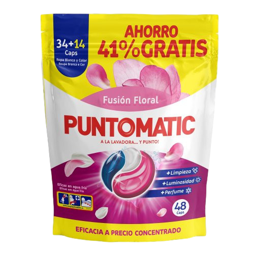 PUNTOMATIC DET FUSION FLORAL 34 + 14 CAPS UNIDADES