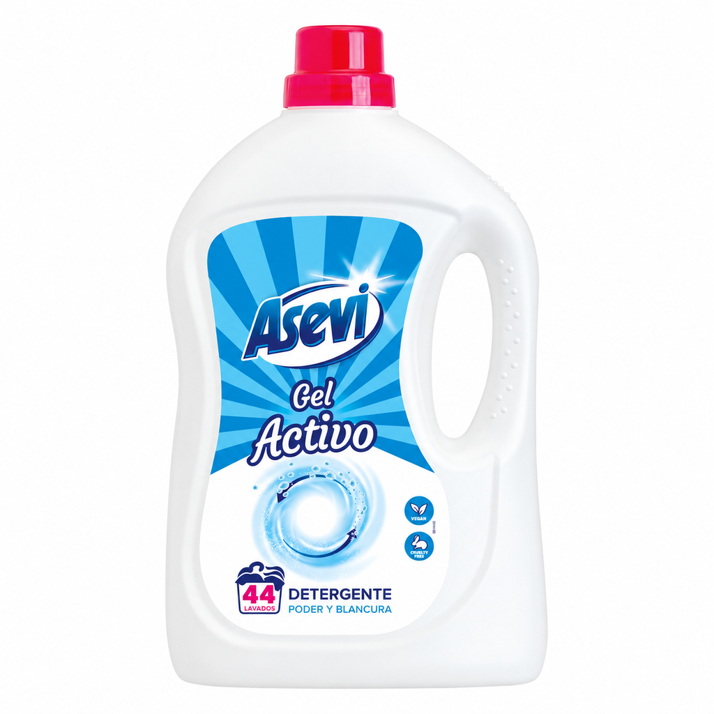 Asevi Detergente Gel Activo 60 Dosis 3,12 L