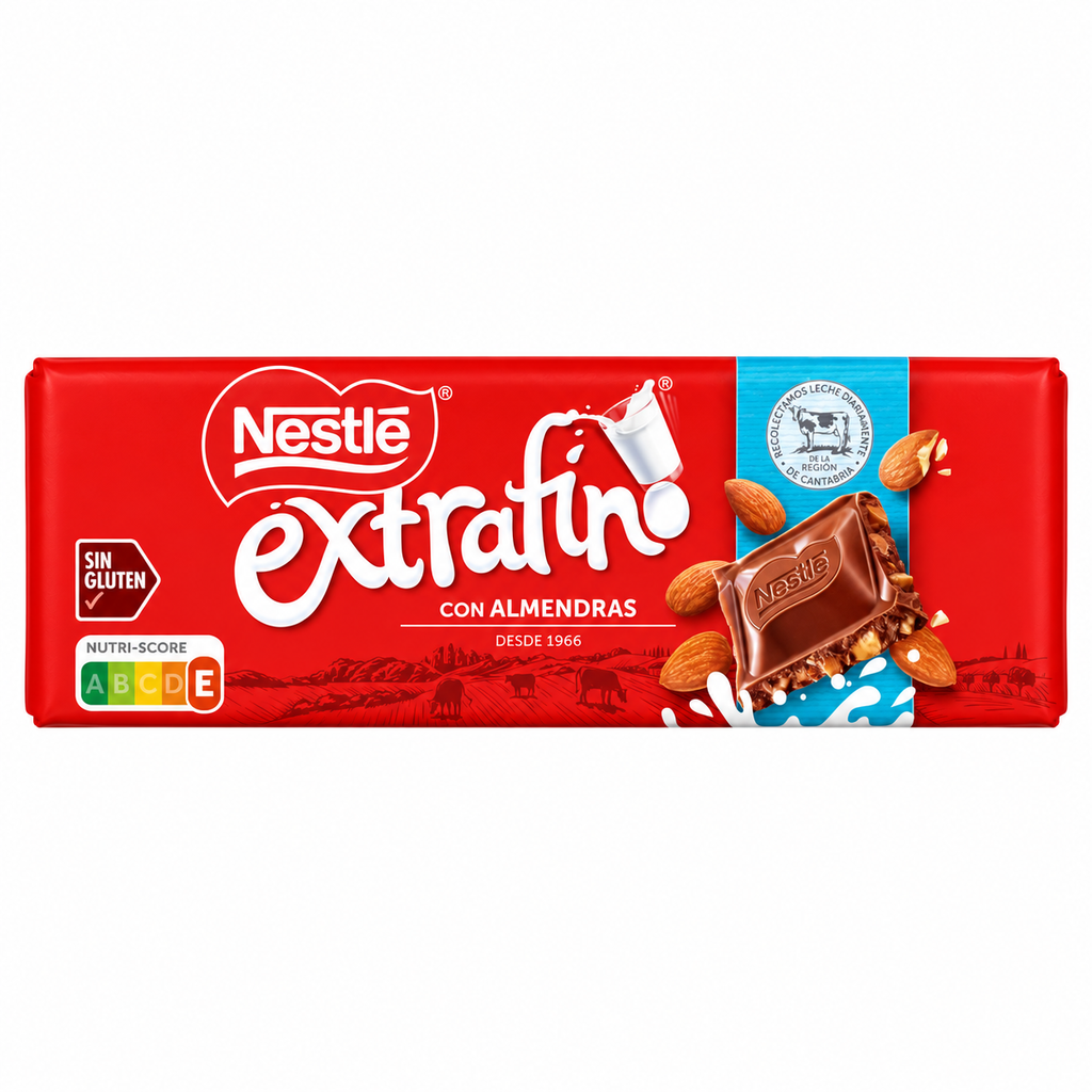 NESTLE CHOCOLATE EXTRAFINO ALMENDRAS 250 GR.
