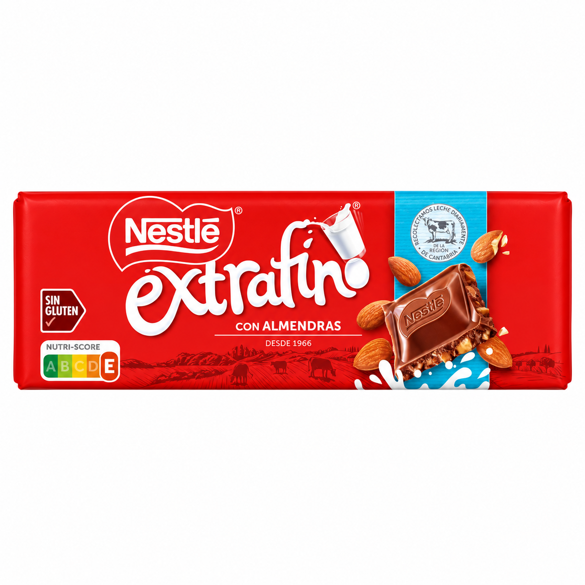 NESTLE CHOCOLATE EXTRAFINO ALMENDRAS 250 GR.