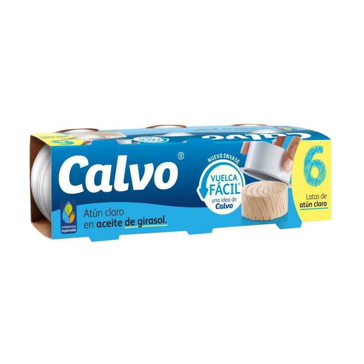 Calvo Atun Claro Aceite Girasol Pack 6 X 65 g