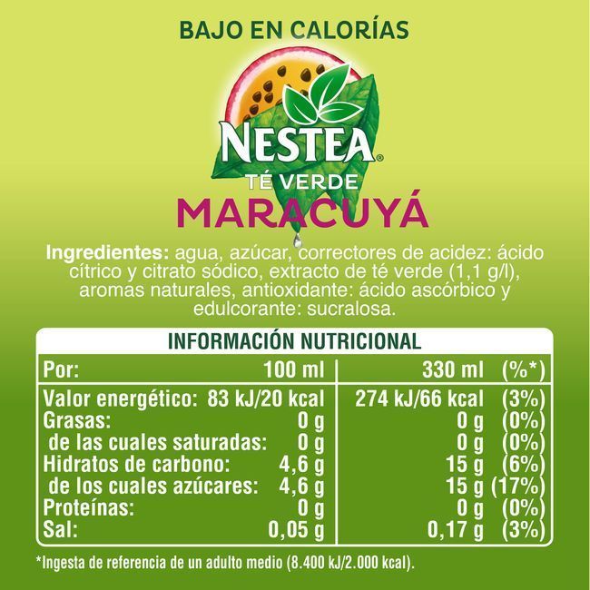 Nestea Te Verde al Maracuya Lata 33 cl