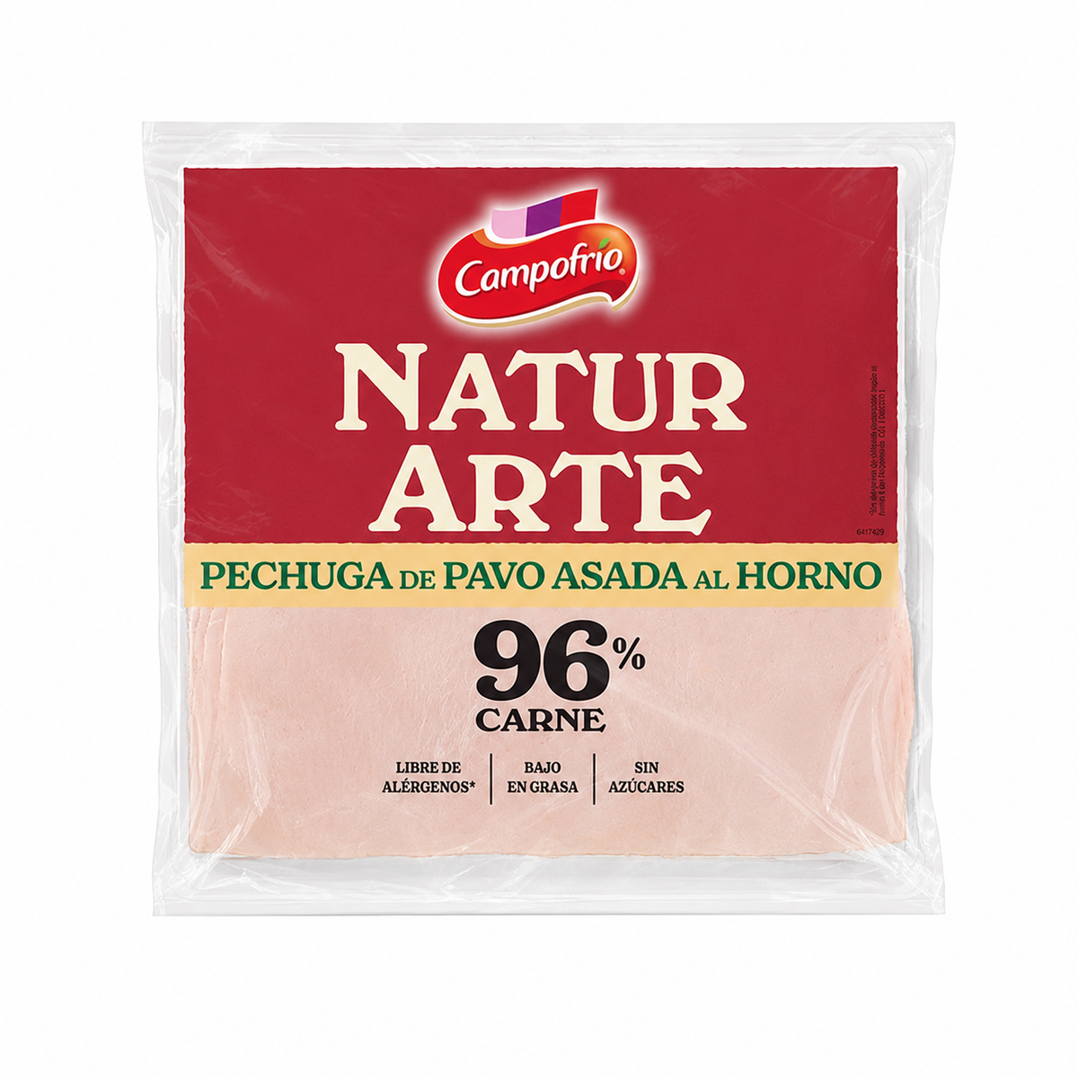 CAMPOFRIO NATURARTE PECHUGA DE PAVO ASADA AL HORNO 96% CARNE 90GR