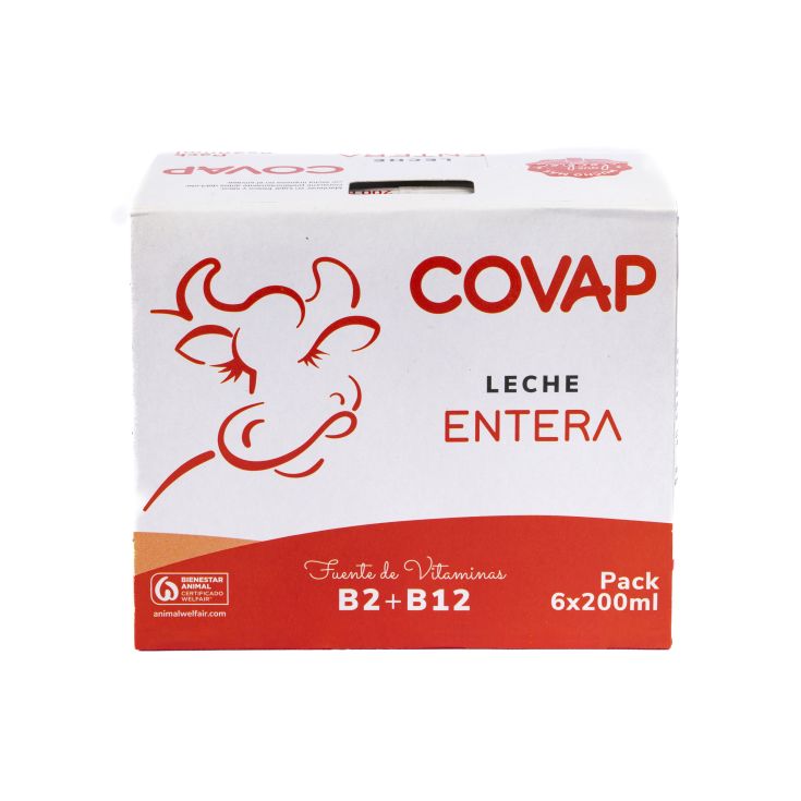 COVAP LECHE ENTERA PACK 6 X 200ML