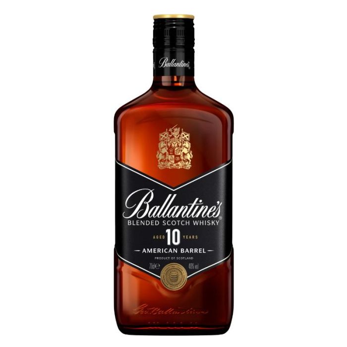 BALLANTINES WHISKY 10 AÑOS 70 CL