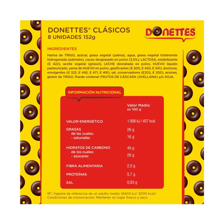 BIMBO DONETTES CLASICOS 8U 152GR