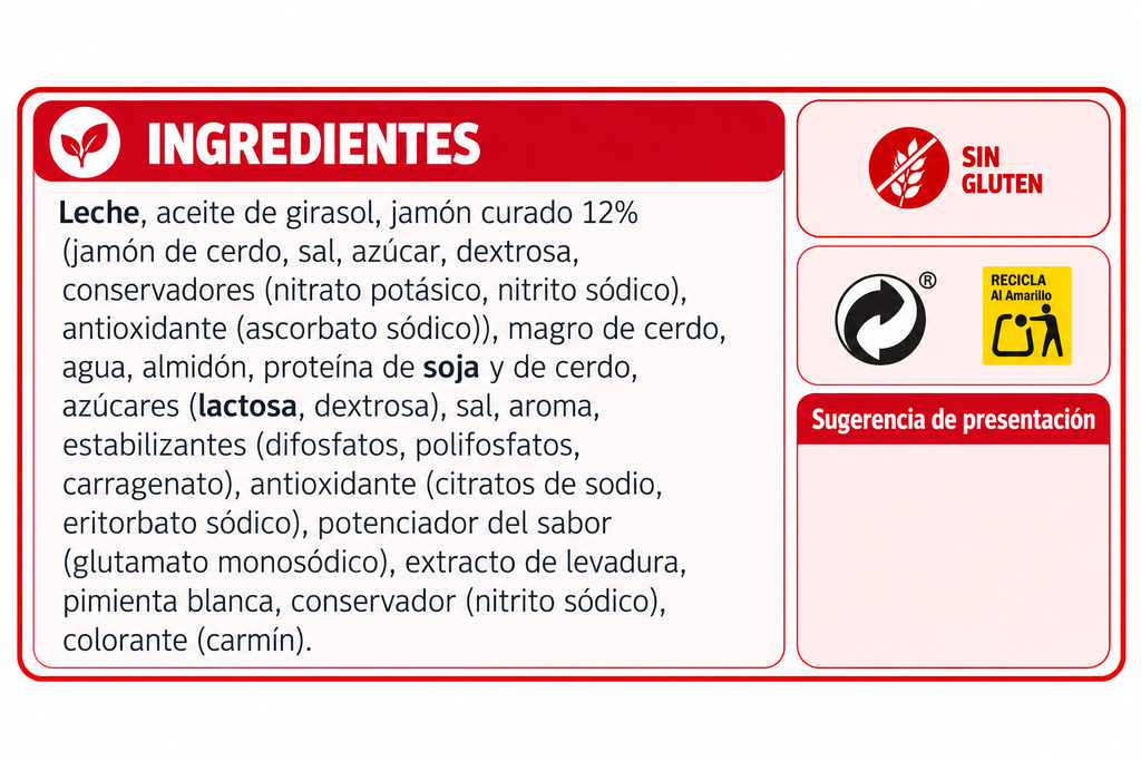 IBERITOS CREMA JAMON CURADO 250GR