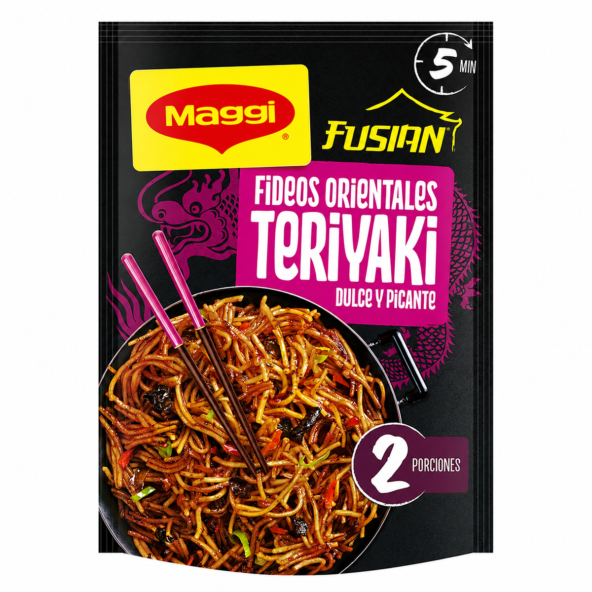MAGGI FUSIAN FIDEOS ORIENTALES TERIYAKI 130GR Ç