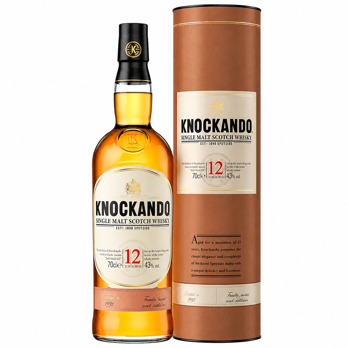 KNOCKANDO SINGLE MALT SCOTCH WHISKY 70 CL