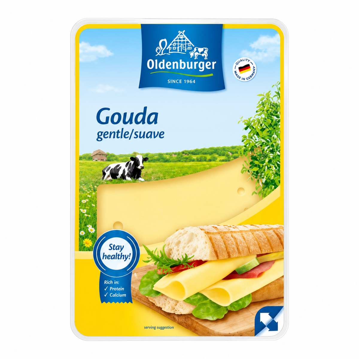 OLDENBURGER QUESO GOUDA LONCHAS 200GR