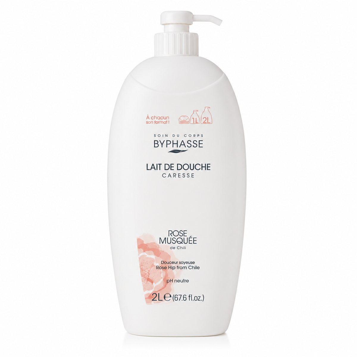 BYPHASSE LECHE DUCHA ROSA MOSQUETA 2L
