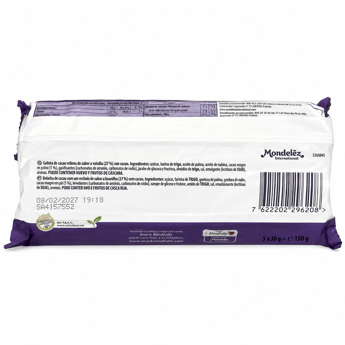 MILKA GALLETA CHOC.WAFER 180 GRS