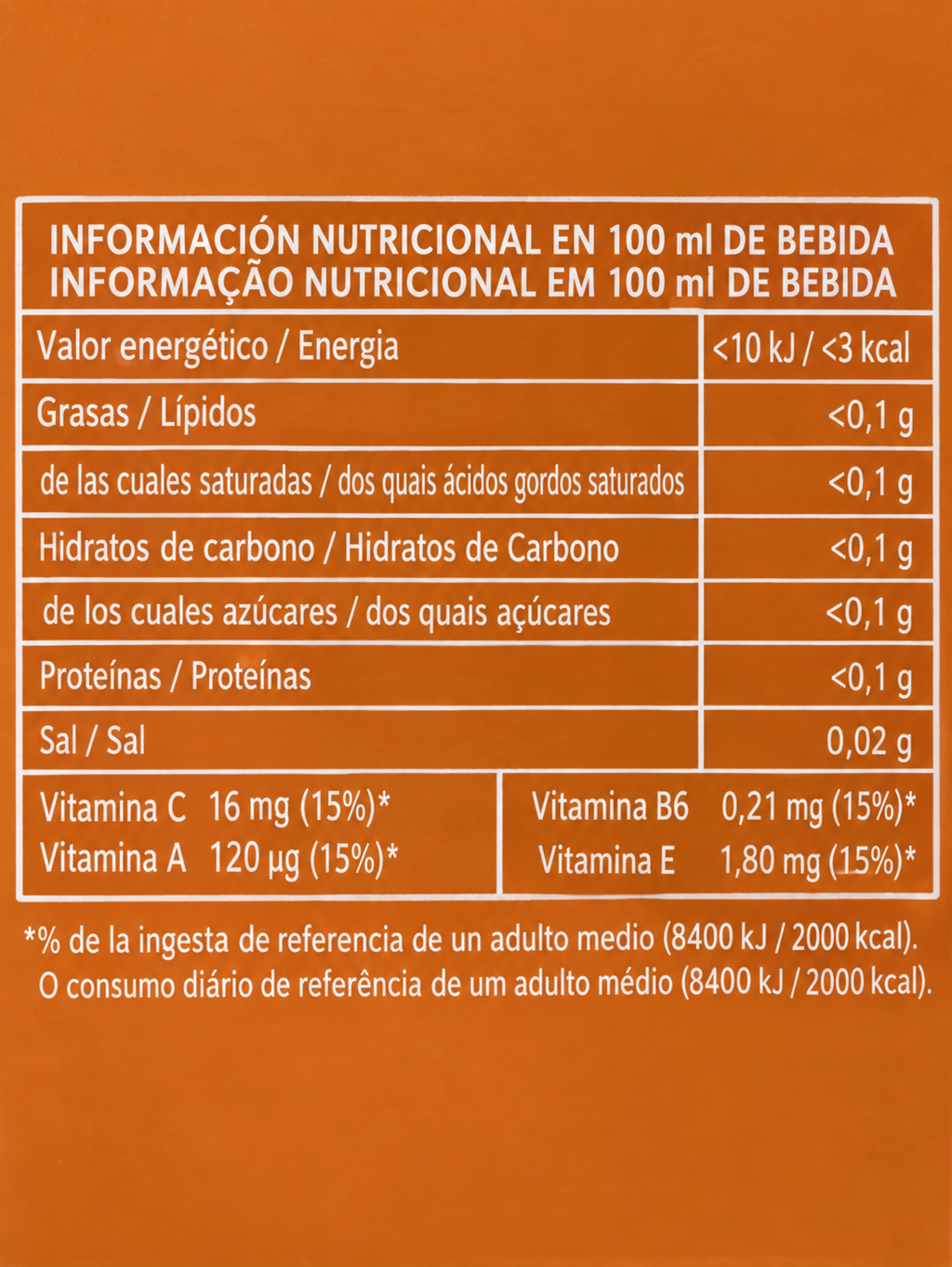 ZUMO KUYX LIGHT SABOR MANDARINA 3 LITROS