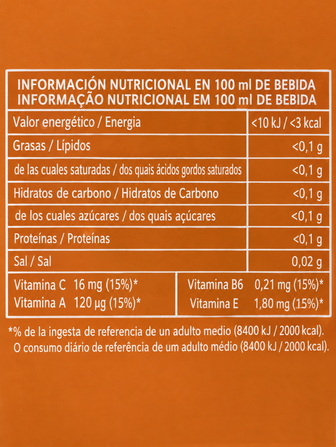 ZUMO KUYX LIGHT SABOR MANDARINA 3 LITROS