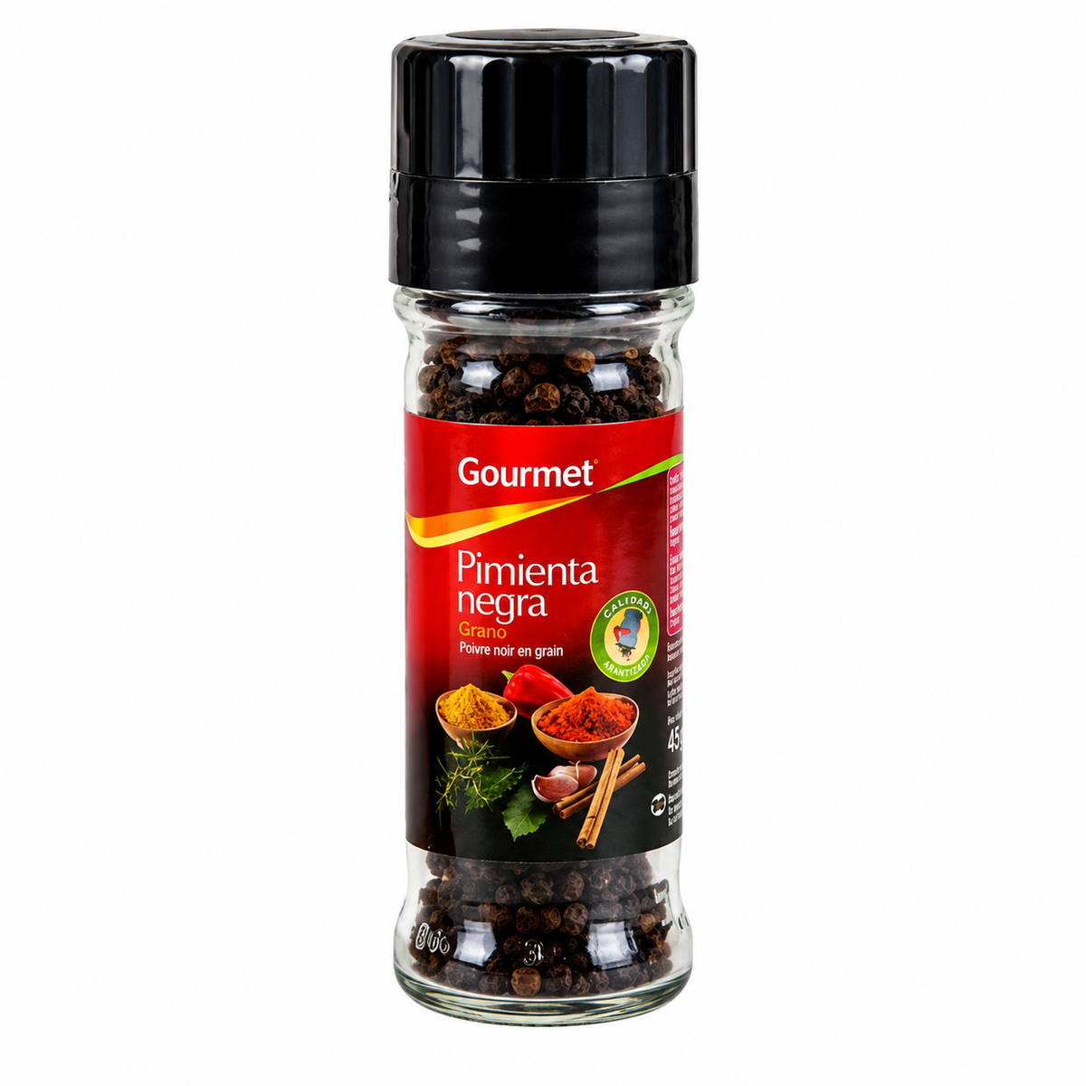 GOURMET PIMIENTA NEGRA GRANO MOLIDO 200 G