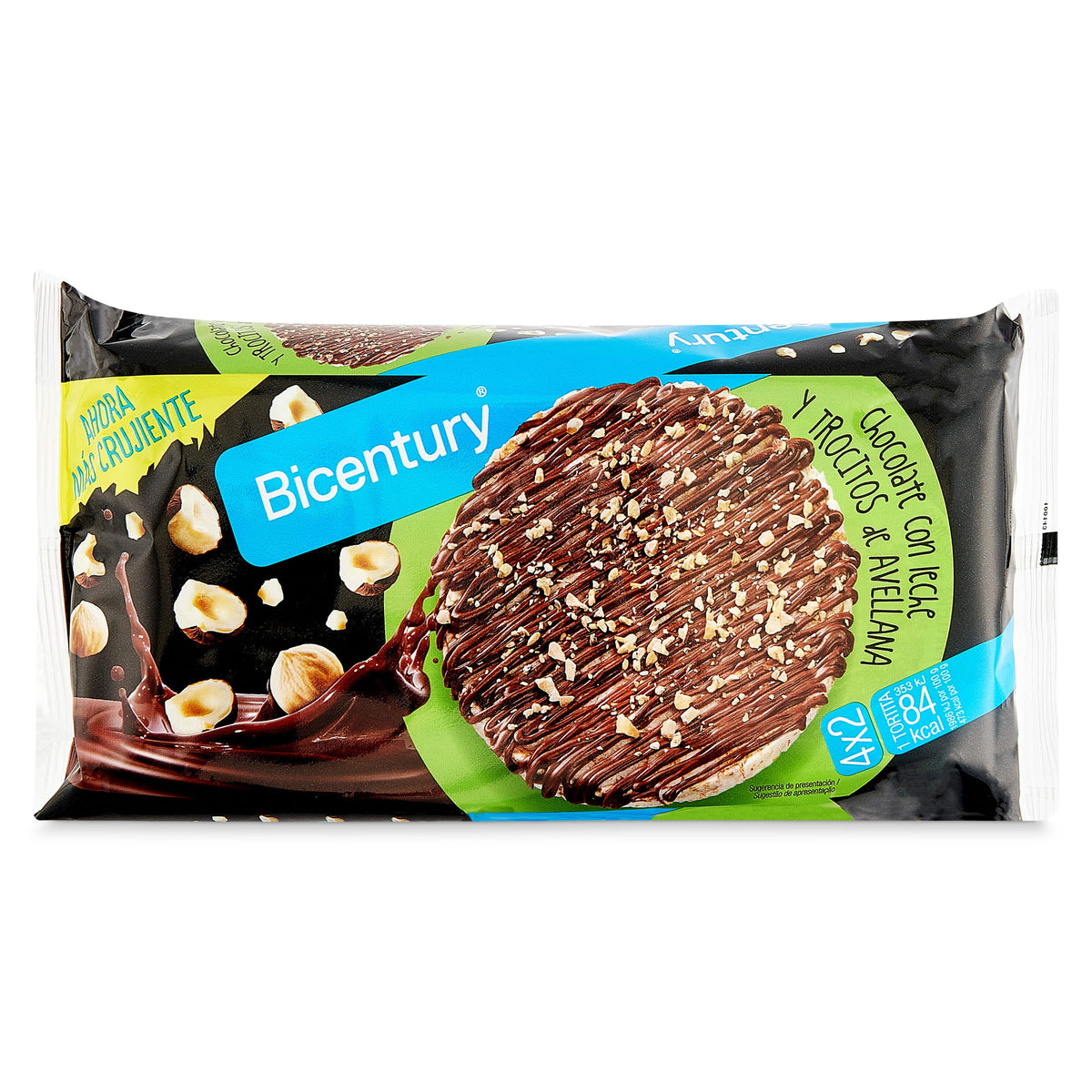BICENTURY TORTITAS CHOCOLATE & AVELLANA PACK 4 142GR
