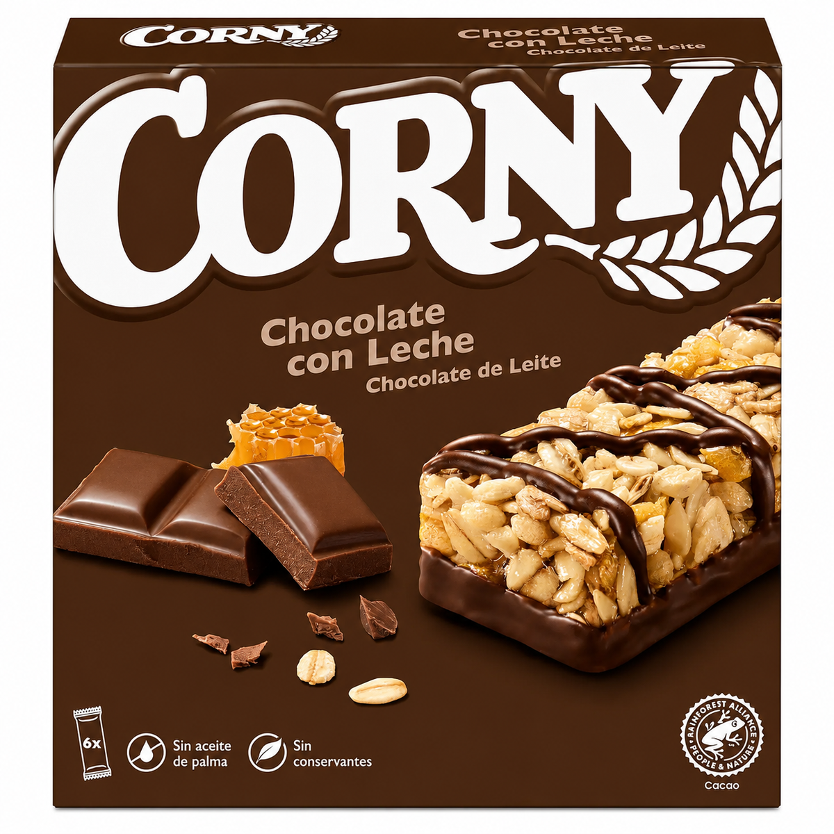 CORNY BARRITAS MUESLY CHOCOLATE P-6 UN.