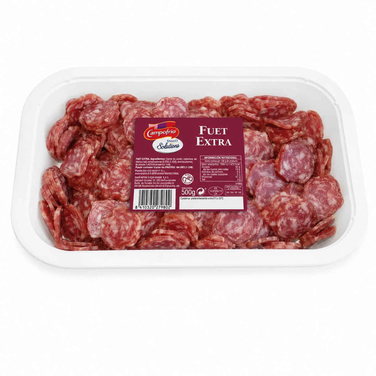 CAMPOFRIO SMART SOLUTIONS FUET EXTRA BANDEJA 500GR
