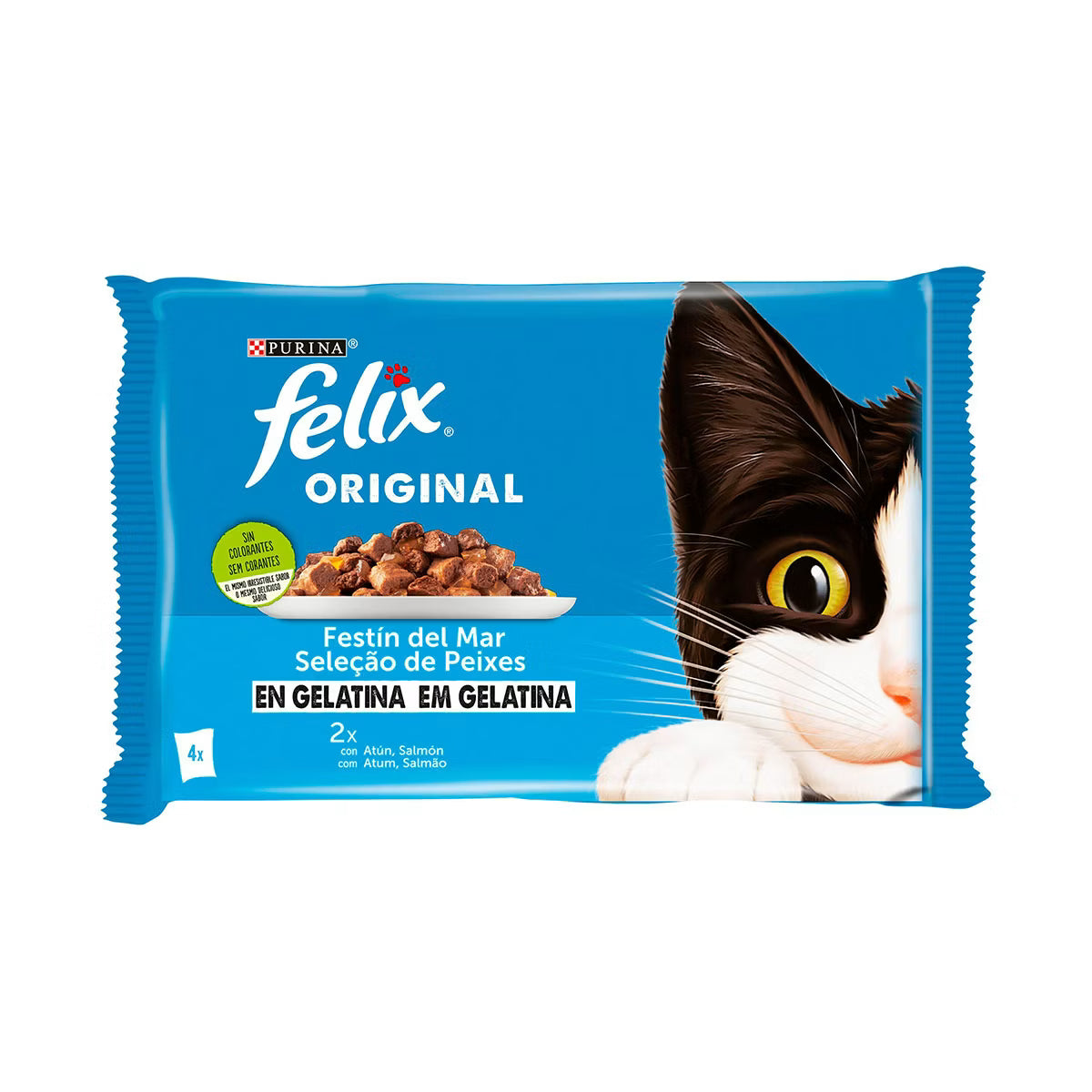 FELIX ORIGINAL GELATINA FESTIN EL MAR PACK 4 X 85GR