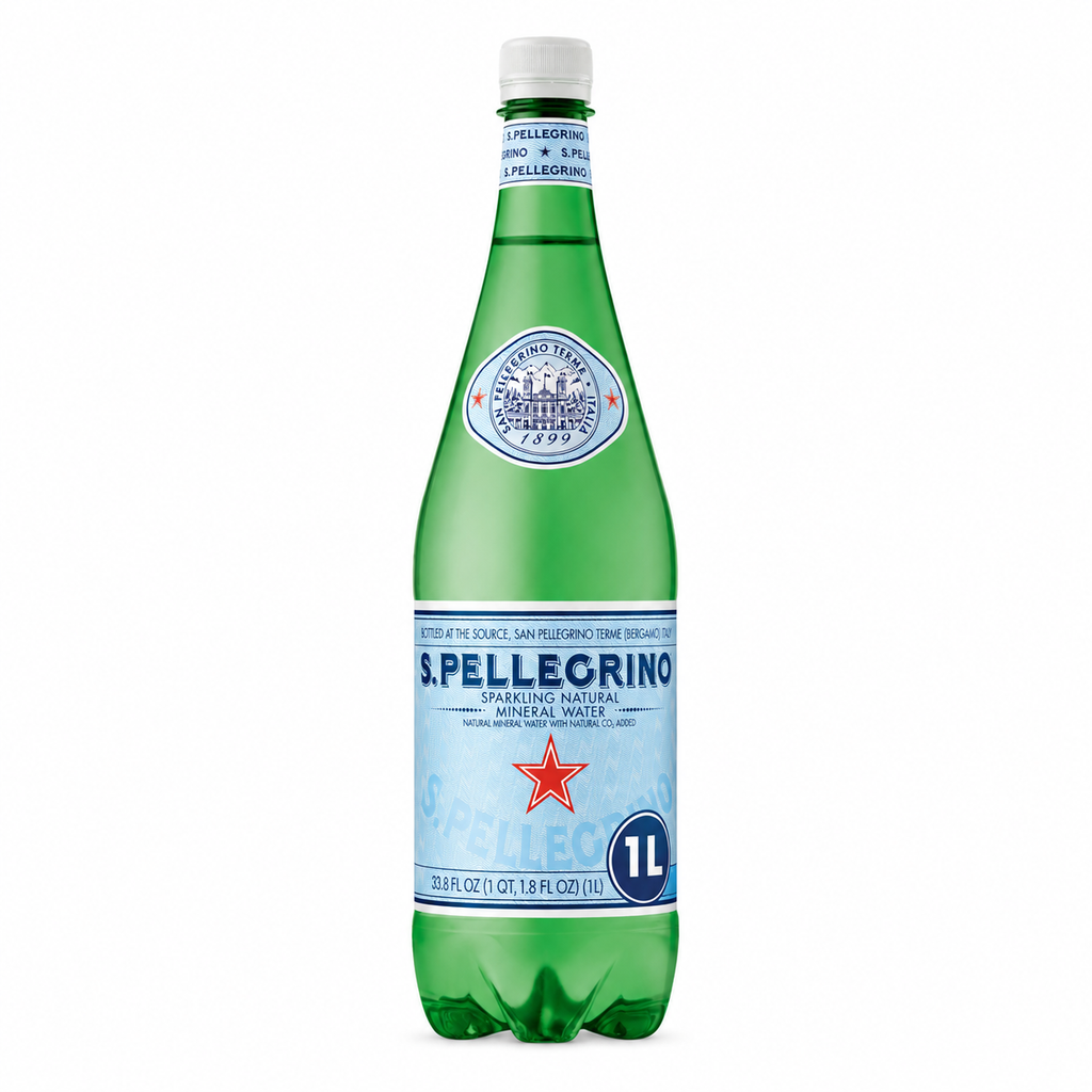 PELLEGRINO AGUA MINERAL C/GAS BOTELLA 1L