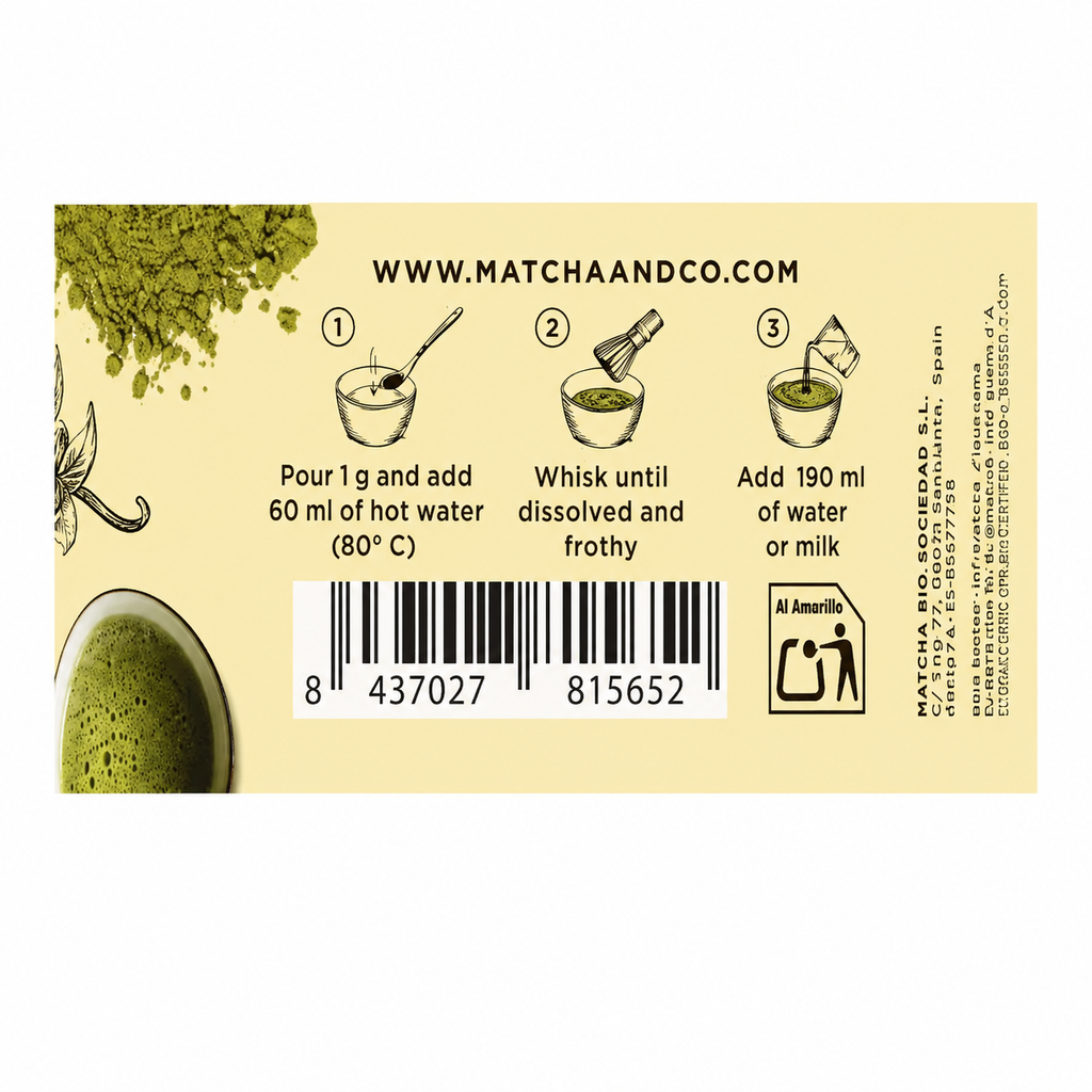 MATCHA&CO TE MATCHA VAINILLA 80GR