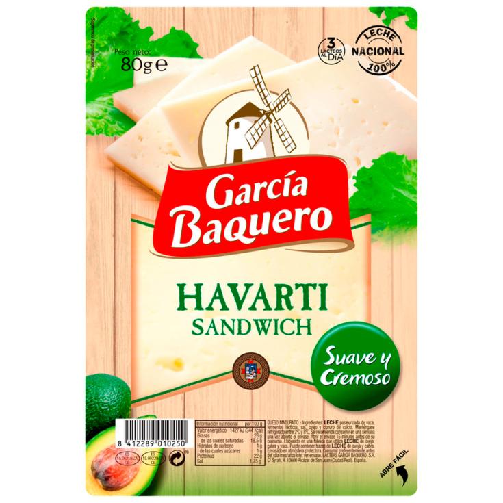 GARCIA BAQUERO HAVARTI SANDWICH 80GR