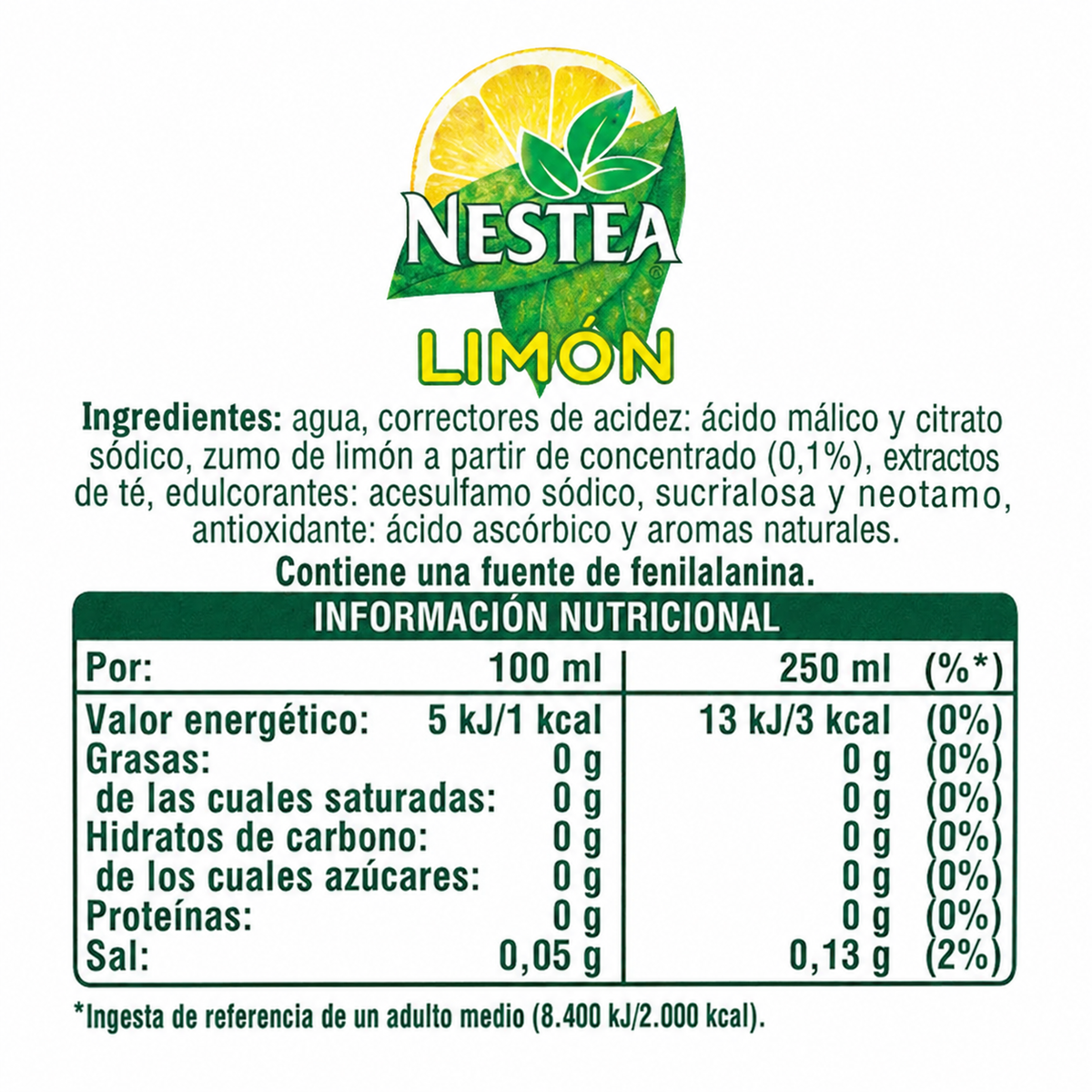 NESTEA LIMON S/AZU BOTELLA 1,5 L.