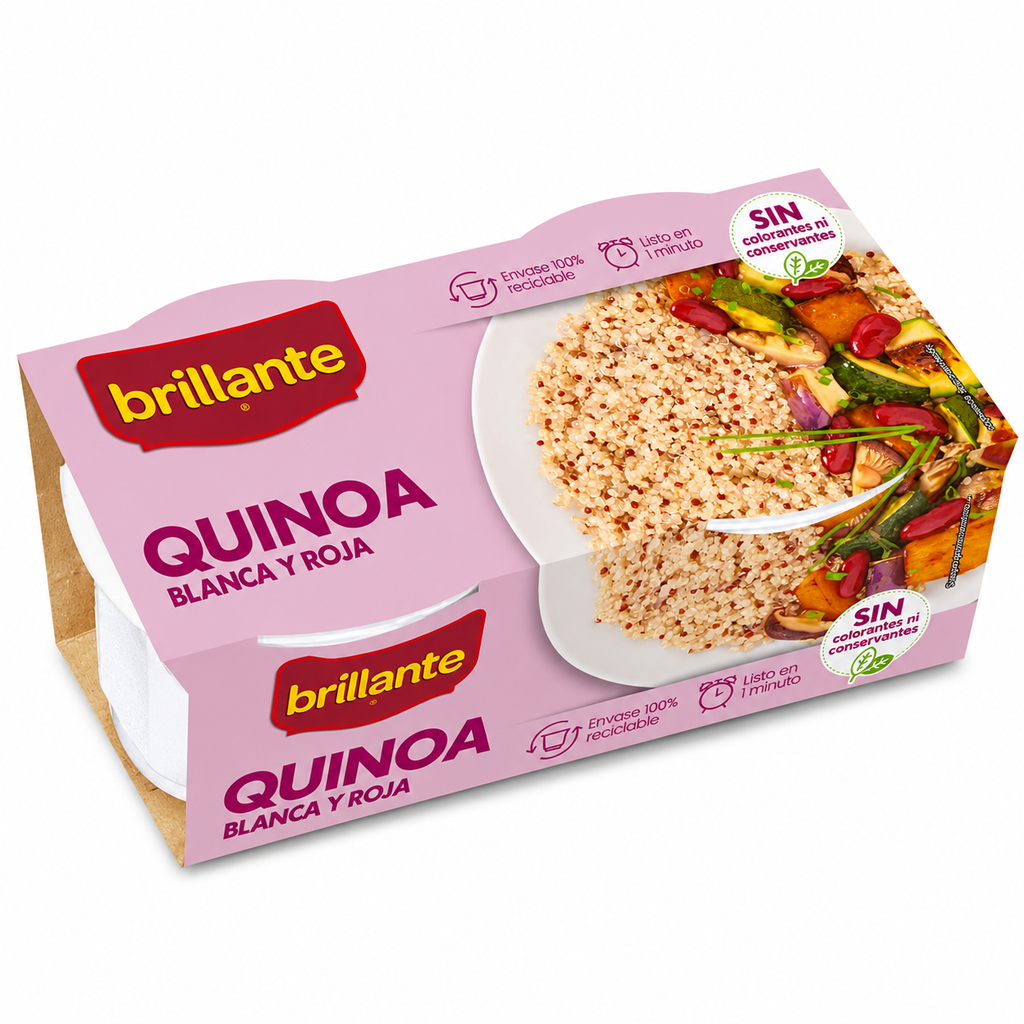 BRILLANTE QUINOA BLANCA Y ROJA PACK 2 X 125GR