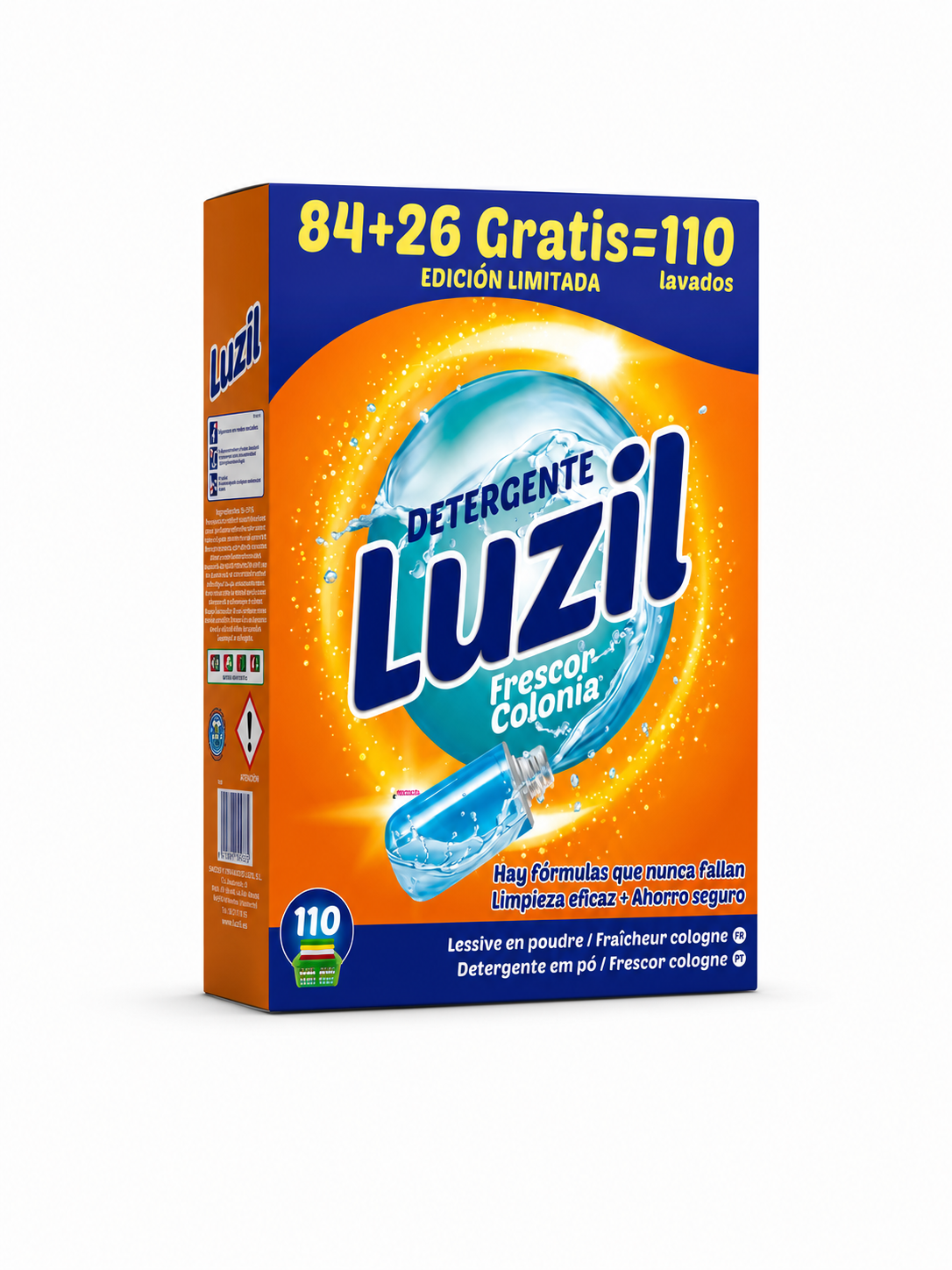 Luzil Detergente Maleta Colonia 84+26 6,6 kg