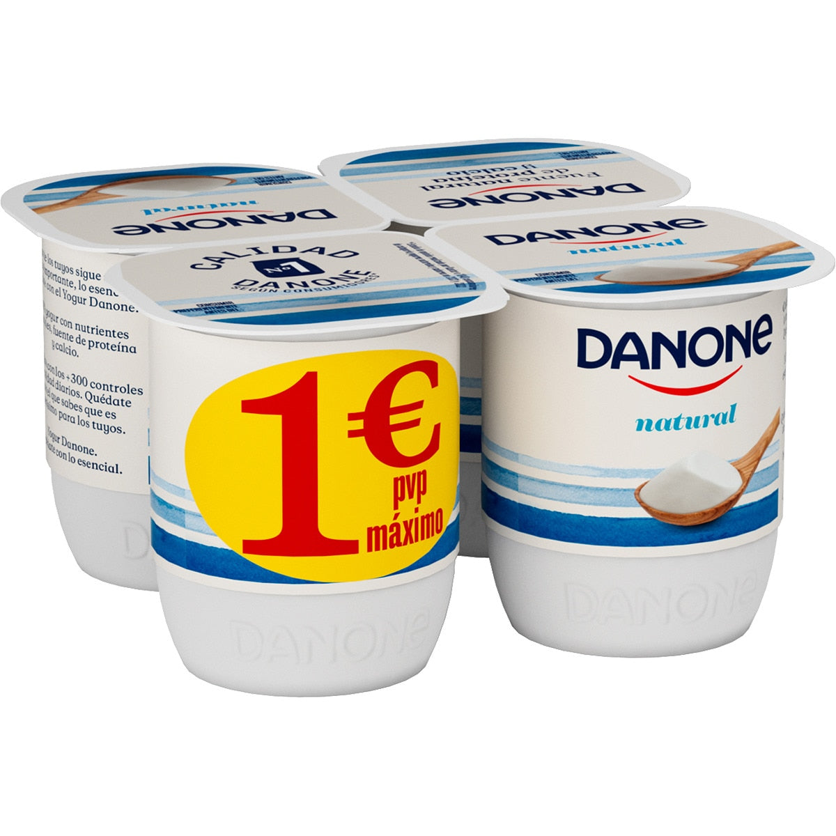 DANONE YOGUR NATURAL PACK 4