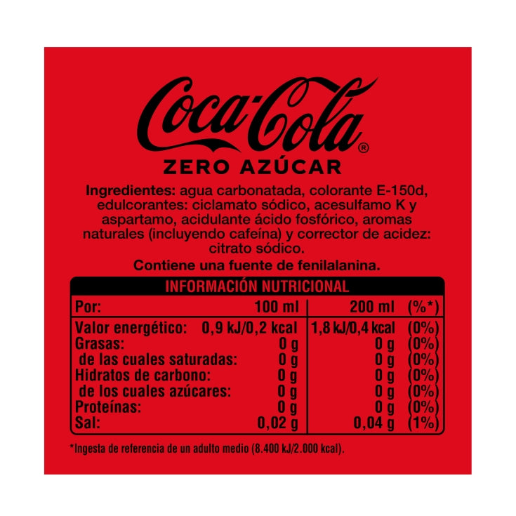 Coca-Cola Zero Lata 200 ml