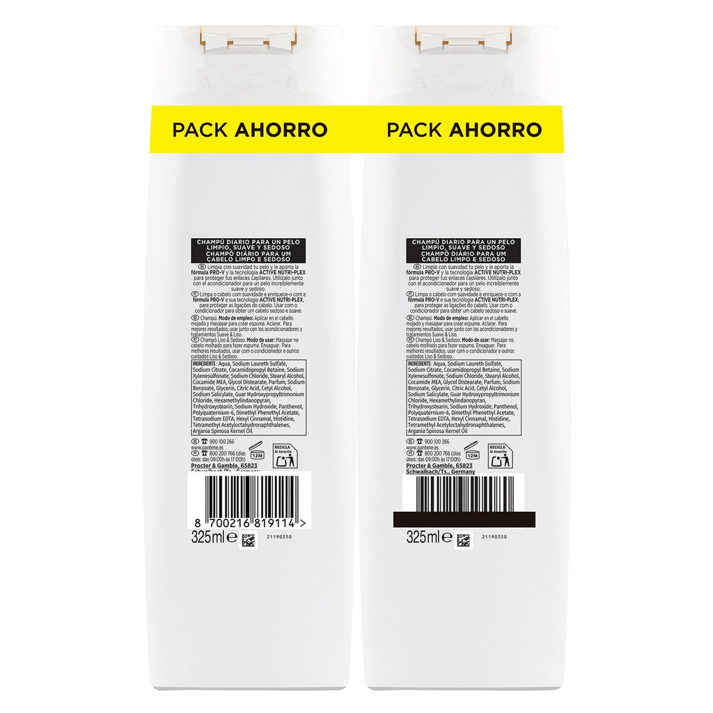 PANTENE CHAMPU SUAVE/LISO PACK-2X325ML
