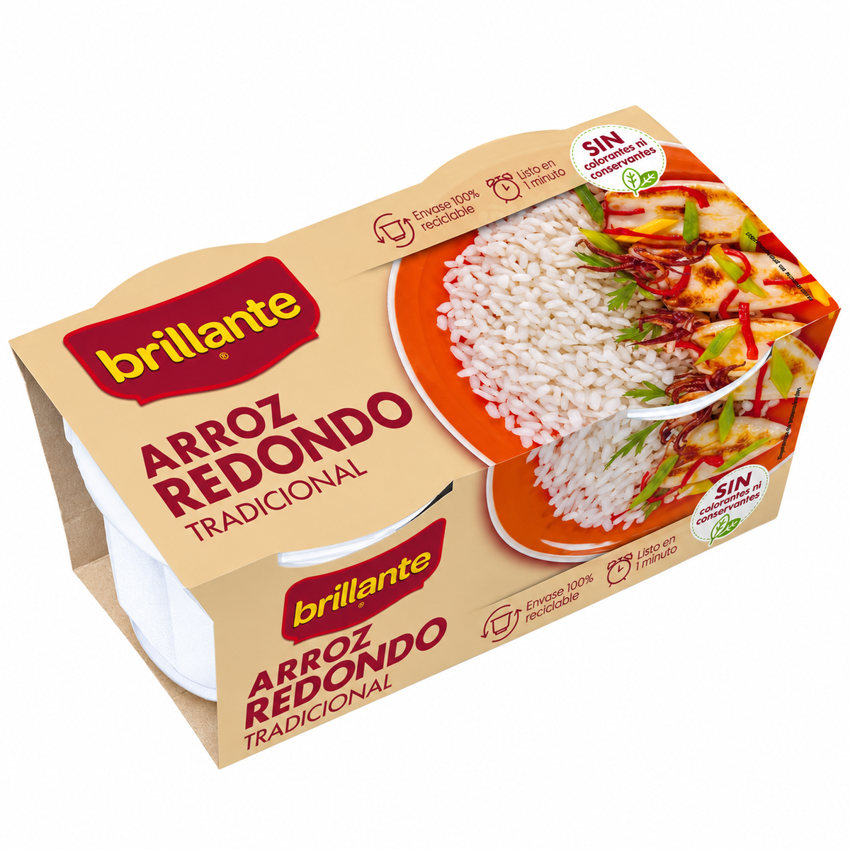 BRILLANTE ARROZ REDONDO PACK-2 UN.