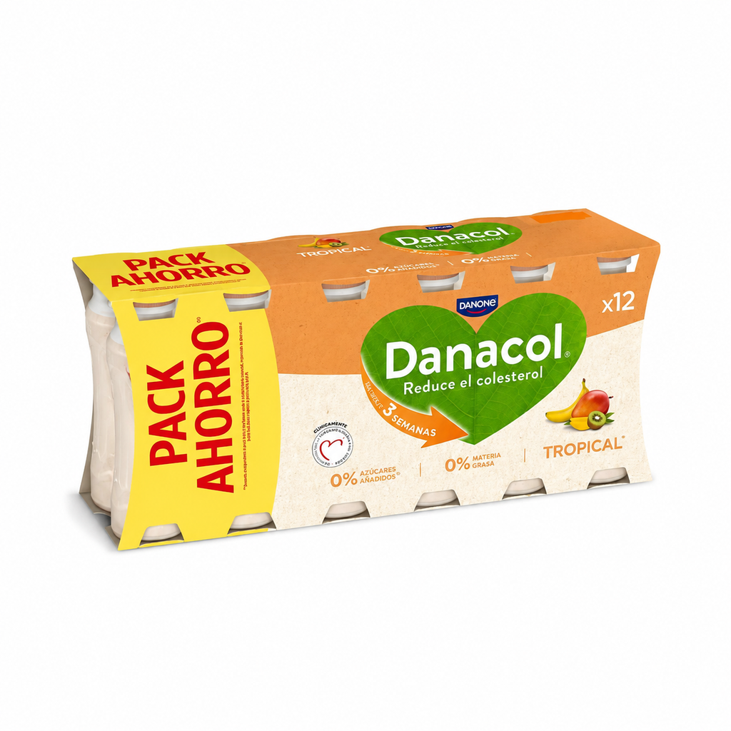 DANONE DANACOL LIQUIDO TROPICAL PACK-12 UN