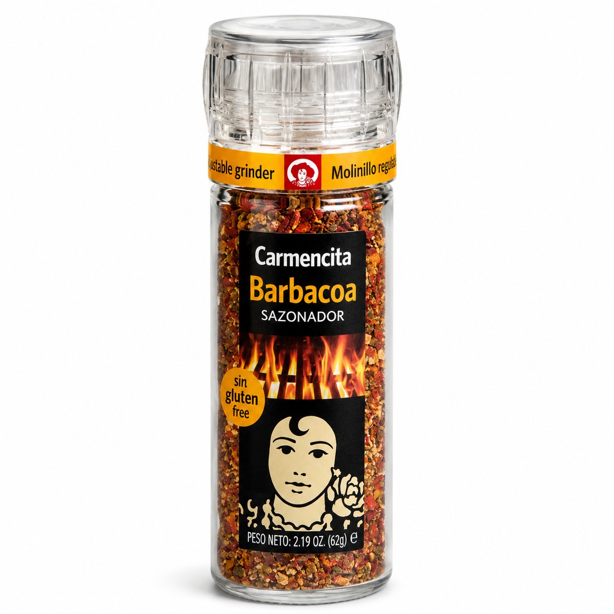 CARMENCITA SAZONADOR BARBACOA MOLINILLO CRIST 50G.