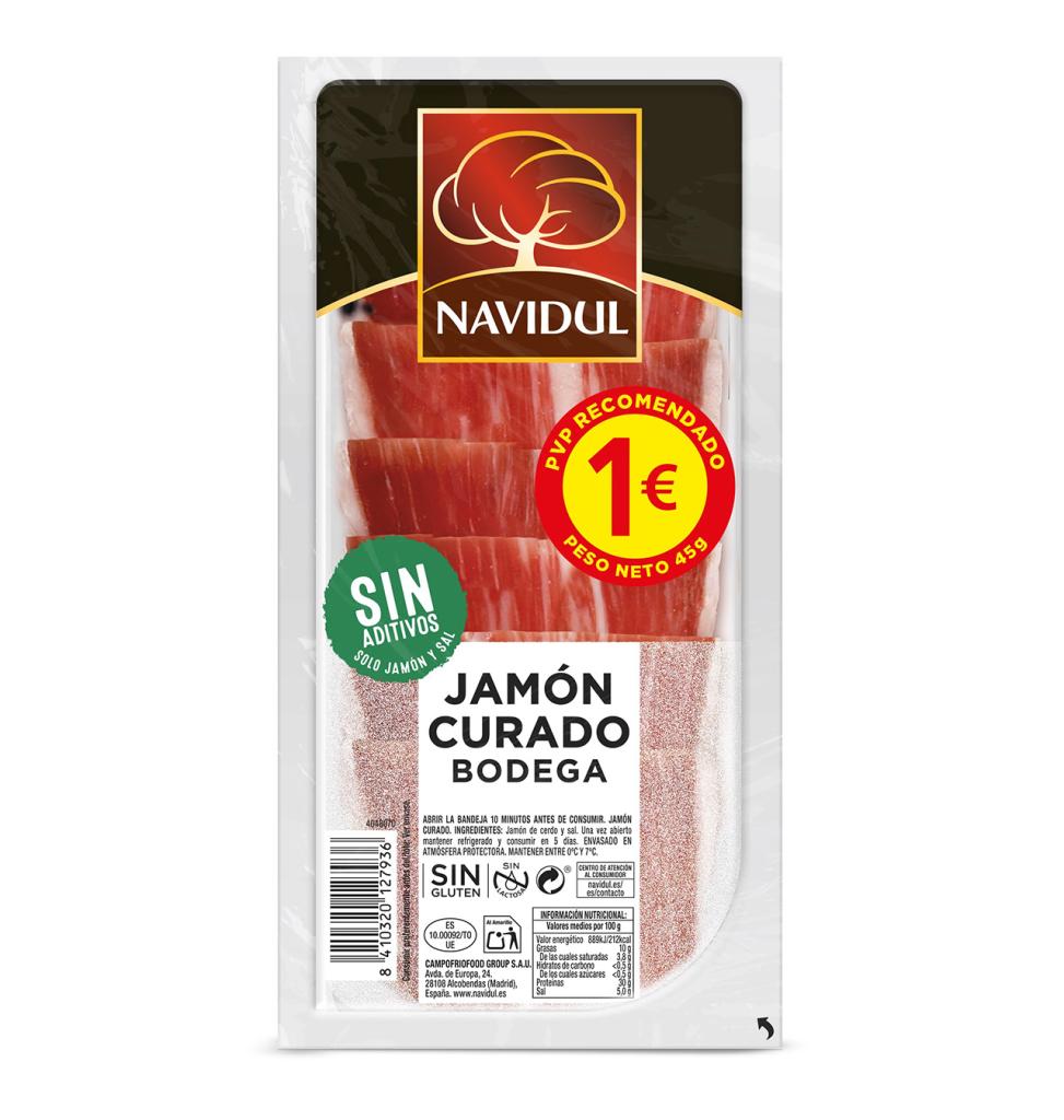 NAVIDUL JAMON CURADO 50 GRS.