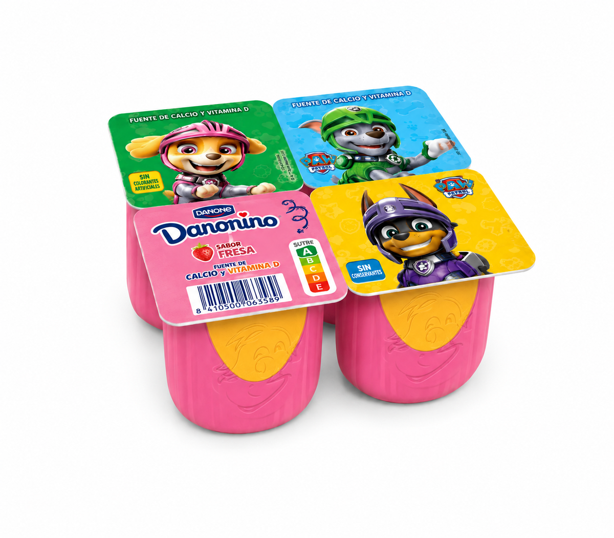 DANONINO PARA LLEVAR FRESA-PLATANO PACK-4