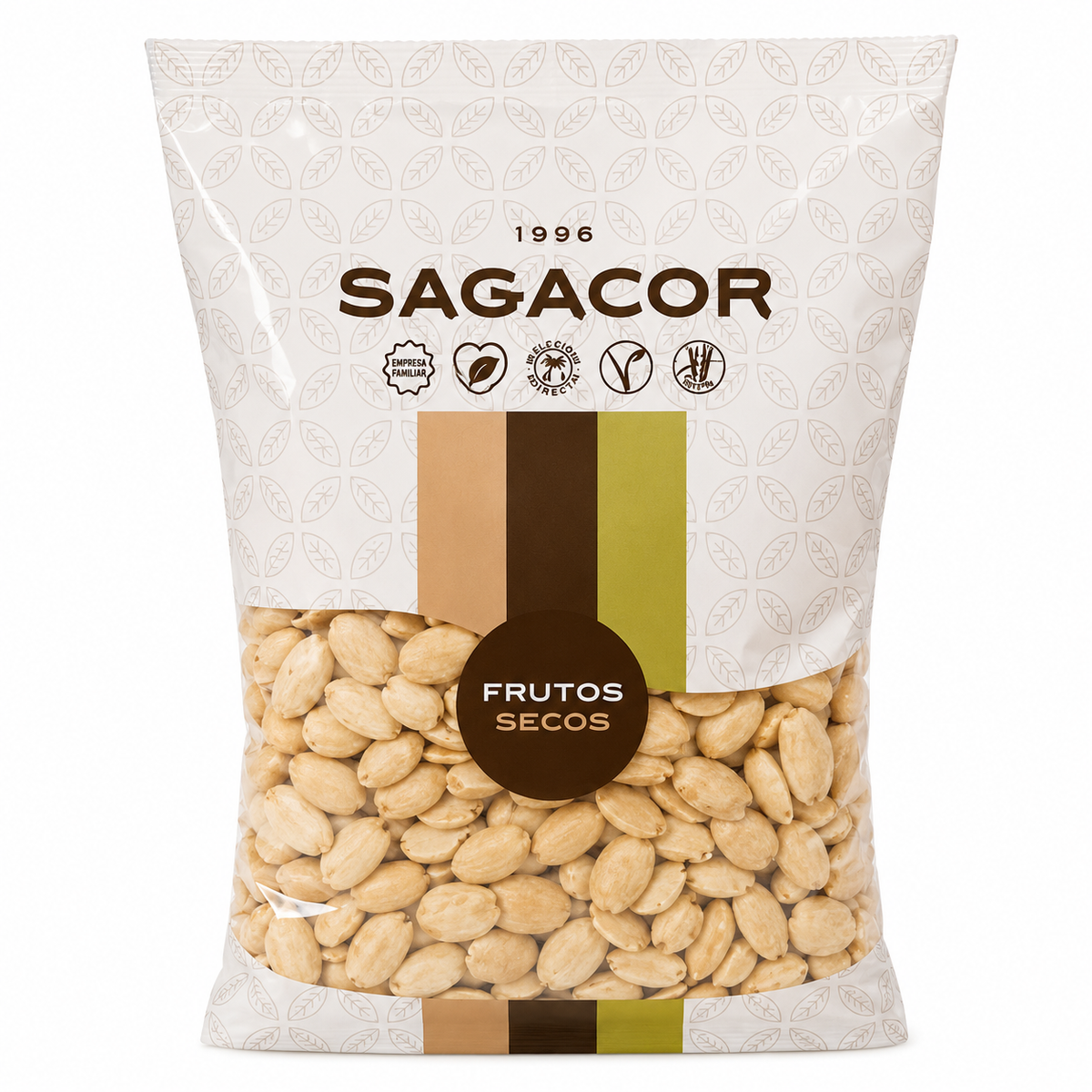 SAGACOR ALMENDRA REP CRUDA 500GR