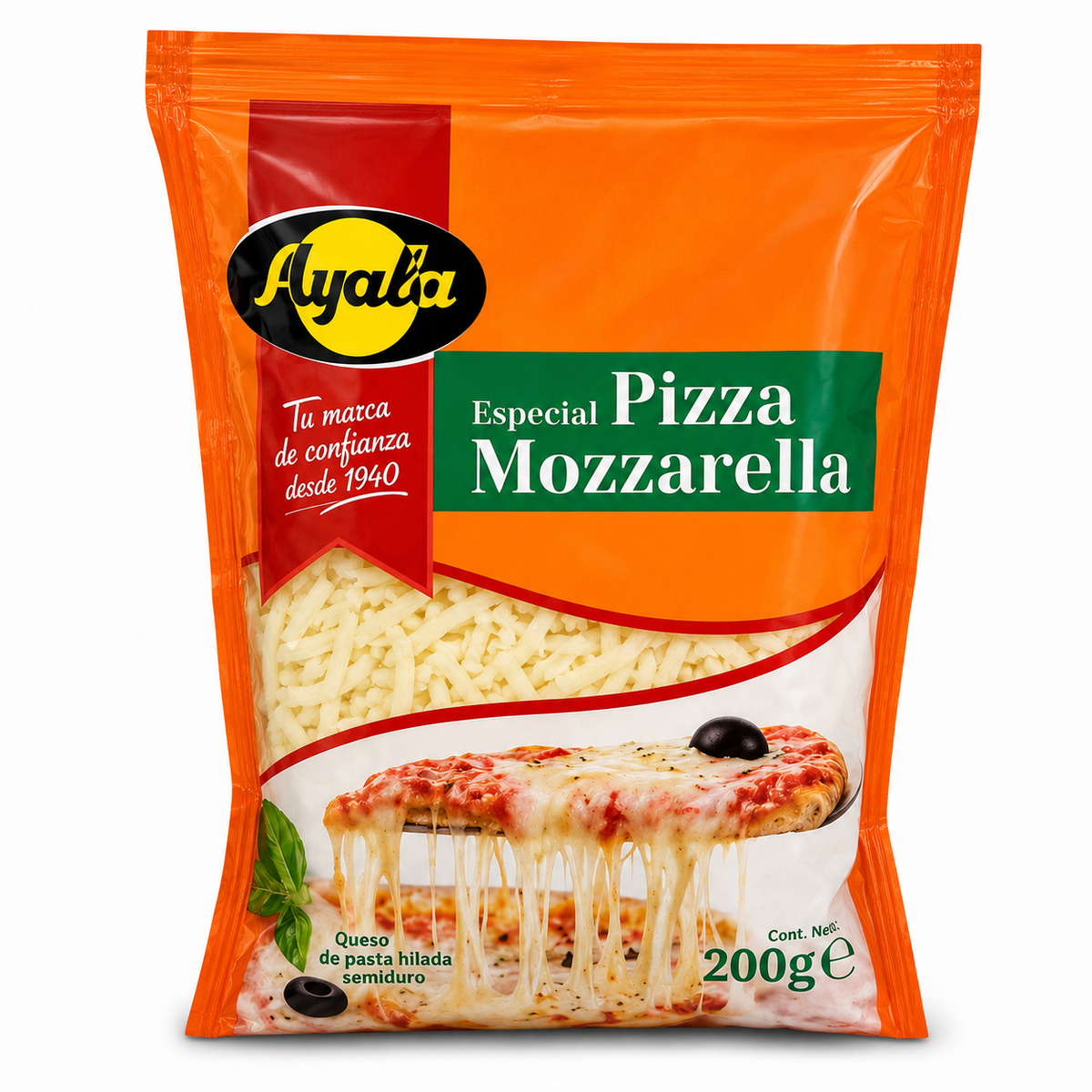 AYALA MOZZARELLA ESPECIAL PIZZA 200 GRS.