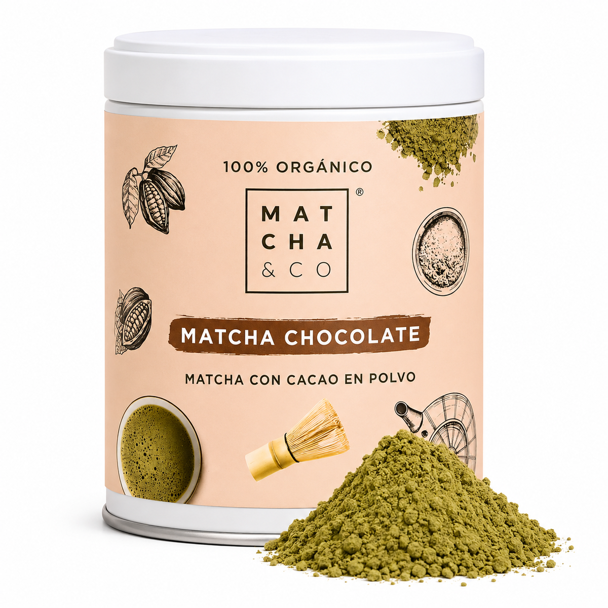 MATCHA&CO TE MATCHA CHOCOLATE 80GR