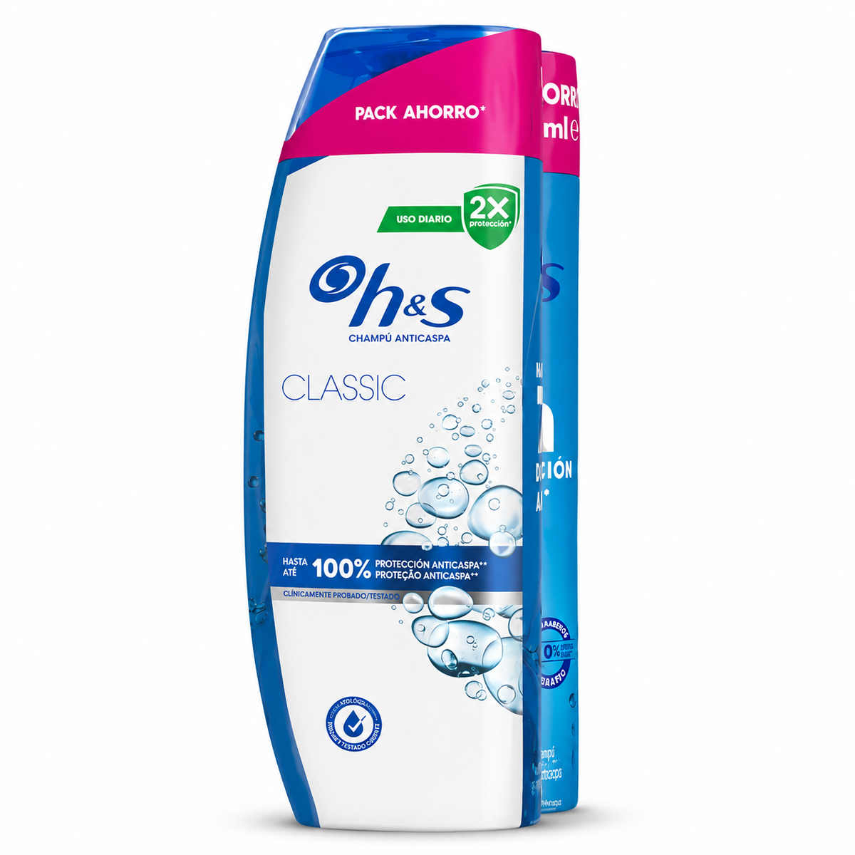 H&S CHAMPU CLASICO 2-1 PACK-2X330ML