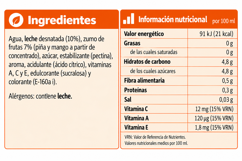 (*) PASCUAL BIFRUTAS TROPICAL 1 L.