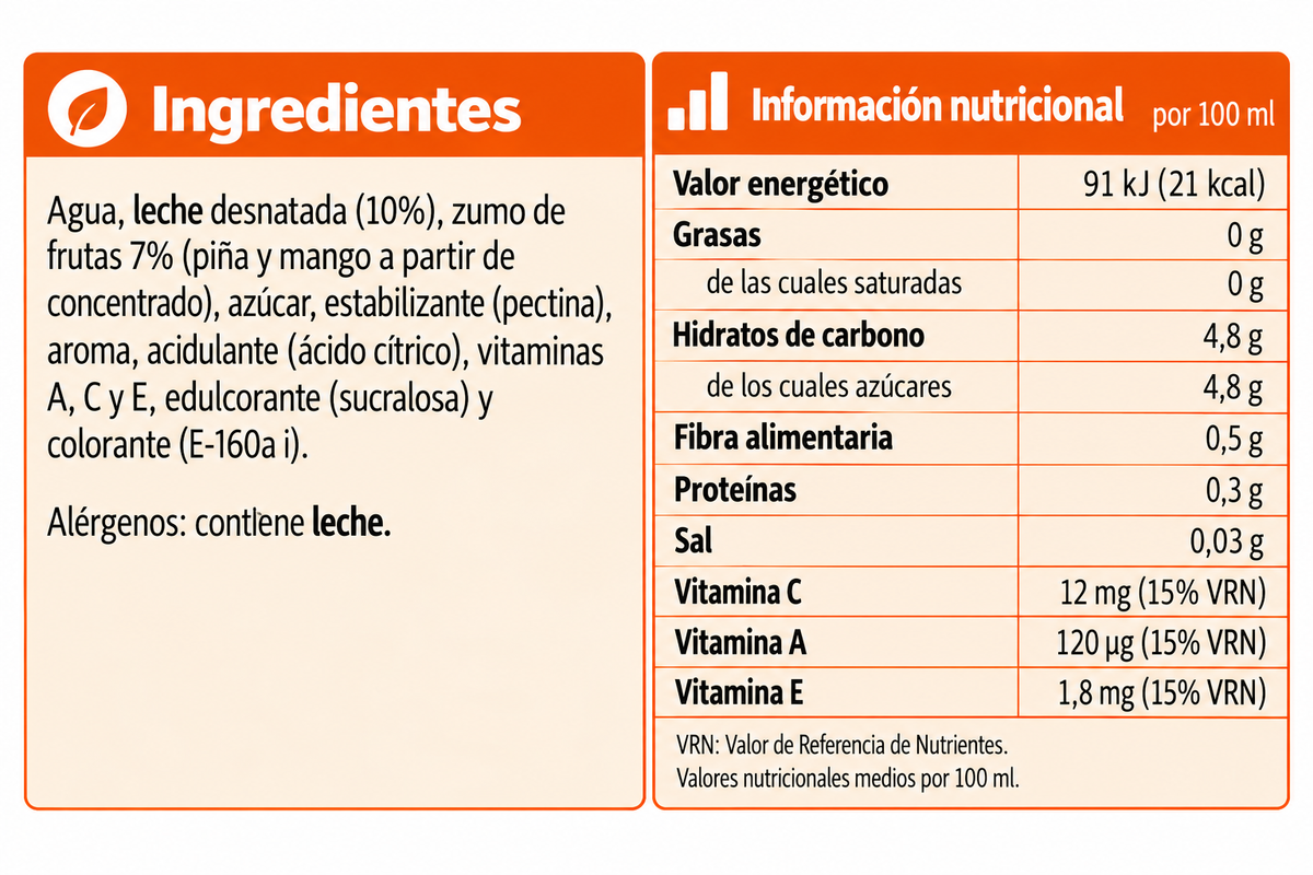 (*) PASCUAL BIFRUTAS TROPICAL 1 L.